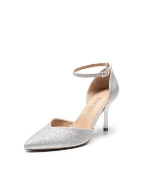 High Heels Strappy Closed Toe Stiletto Ankle Strap Pointed Toe D'Orsay Dress